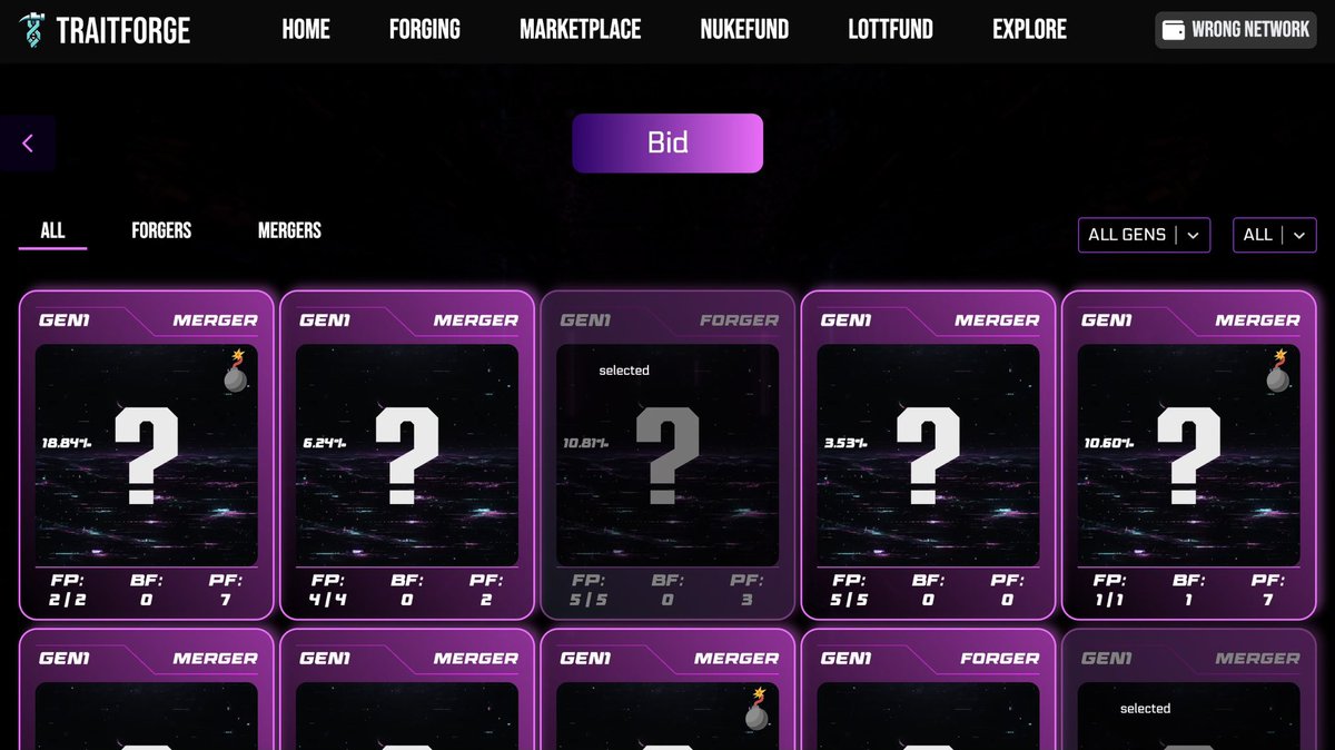 TraitForge's tweet photo. The LottoFund Test-net is underway!!🔥

The dev/mod team will test for 42-72 hours fixing any small UI errors before we decide a launch date! 

LottoFund is TraitForges newly improved gameplay feature allowing players to bid up to 50 entities per wallet to go into a randomly selected draw to nuke their entity in exchange for ETH in the fund. 💰🚀