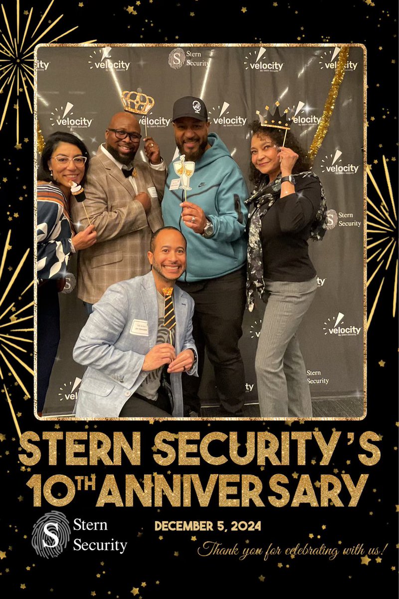 ttcreativegroup's tweet image. Celebrating 10 incredible years with our great friends at @Stern_Security! 🎉✨ It’s been amazing to watch their dedication and expertise shape the cybersecurity landscape. Cheers to a decade of success and many more to come! 💙🛡️ #SternSecurity #10YearAnniversary #CyberSecurity