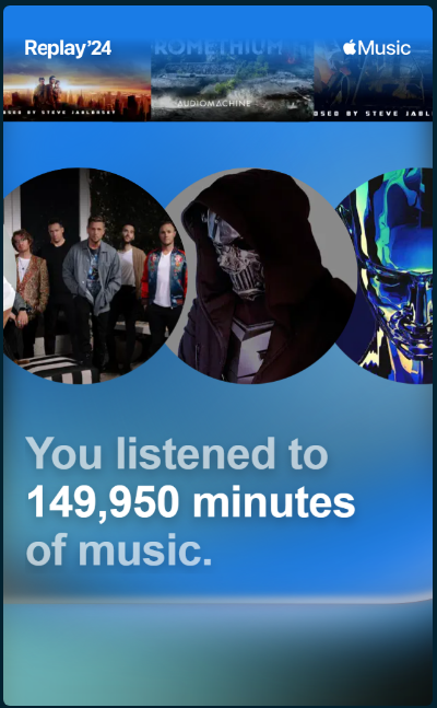 AbyssHounds's tweet photo. @ItsBlarg Not Spotify but I think I broke some listening records https://t.co/gBlJkiSTYY