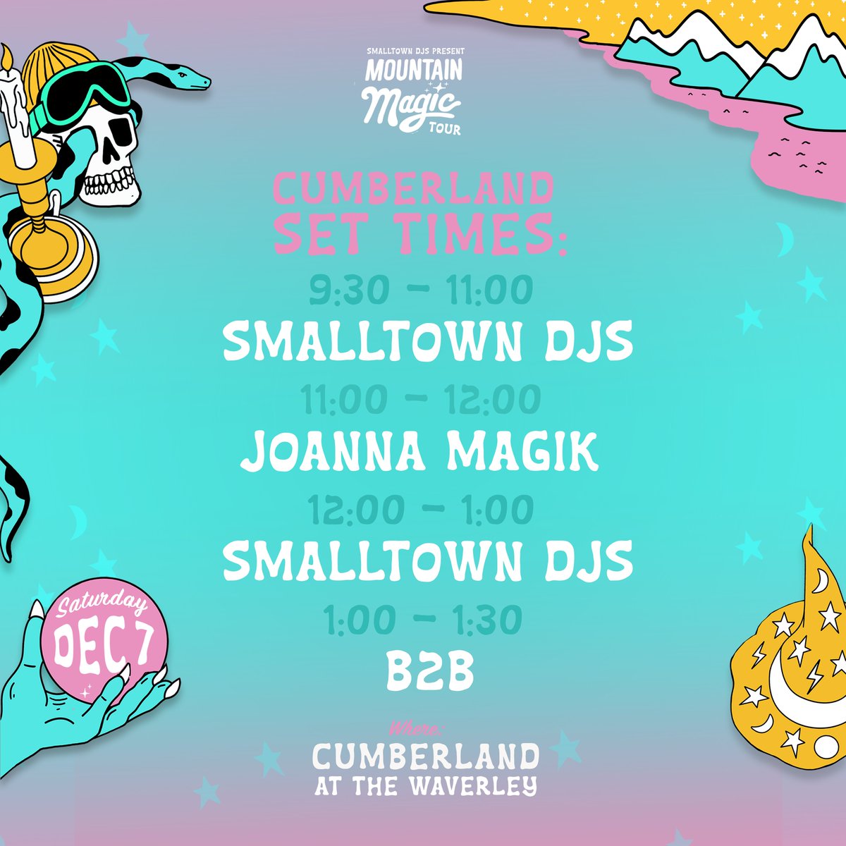 Smalltown DJs (@smalltowndjs) on Twitter photo This Saturday (December 7) we are dropping into Cumberland for a big night with special guest <a href="/JoannaMagik/">JoannaMagik</a> + we will be giving away a ticket to Shambhala 2025! 🌋
Tickets: mteliah.tickit.ca/events/26430 This Saturday (December 7) we are dropping into Cumberland for a big night with special guest <a href="/JoannaMagik/">JoannaMagik</a> + we will be giving away a ticket to Shambhala 2025! 🌋
Tickets: mteliah.tickit.ca/events/26430