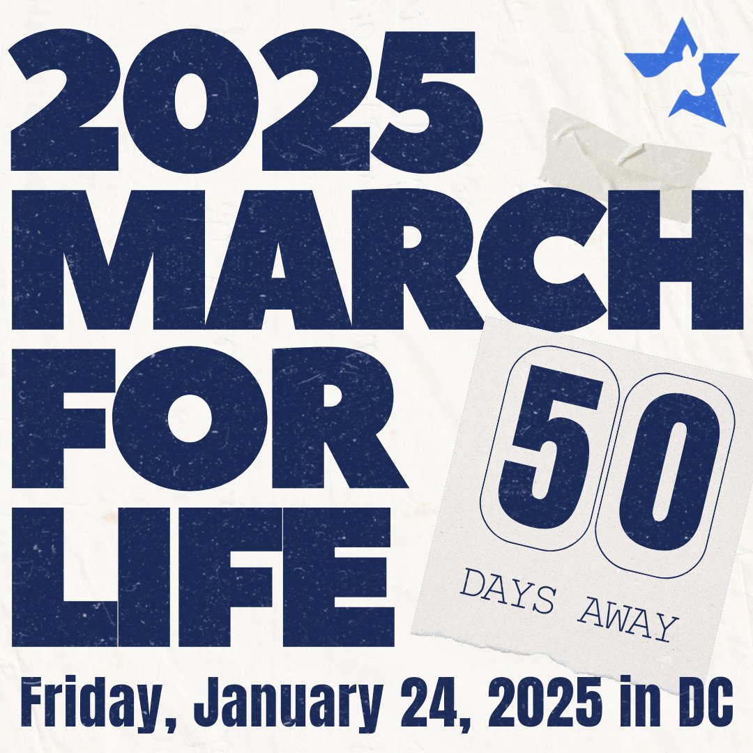demsforlife's tweet photo. T-minus 50 days! 

#WhyWeMarch 
#ProLifeForTheWholeLife https://t.co/mKSGgmJDWE
