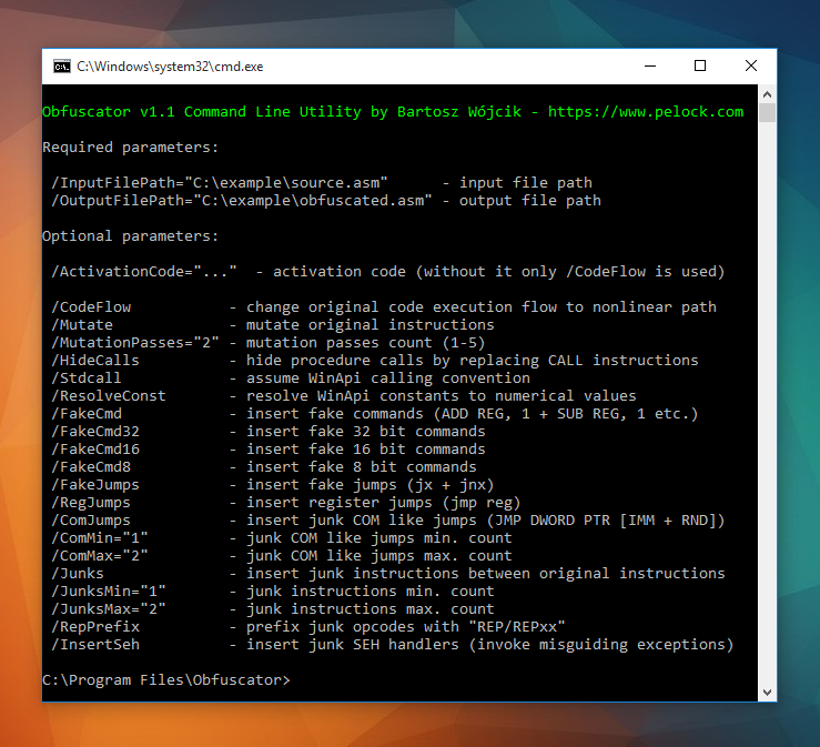PELock's tweet image. A free license to my 32-bit x86 assembly Obfuscator

FD83-18AE-F906-F482

Web
pelock.com/obfuscator/

Desktop
pelock.com/products/obfus…

#assembly #assembler #x86 #obfuscator #coding #programming #hacking #ITSecurity #hacker #malware