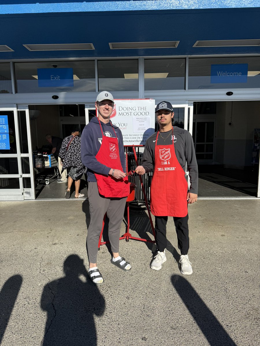 Berry College Baseball (@bc_baseball) on Twitter photo It was a great day for Berry Baseball as the team served as bell ringers for the Salvation Army! It was a great day for Berry Baseball as the team served as bell ringers for the Salvation Army!
