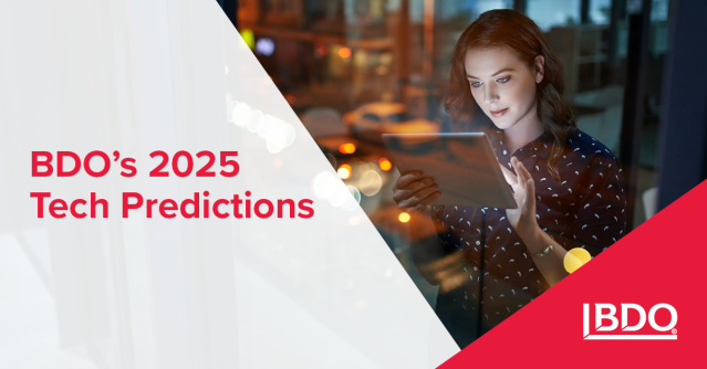 dengl's tweet photo. Want to know what's next for the tech industry in 2025? @BDO_USA's predictions cover everything from AI to e-sports. Don't miss out on these future insights. https://t.co/vefzyoSYYs https://t.co/W1EU4V9te6