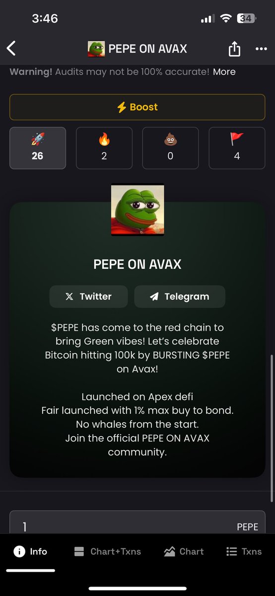 PEPE_ON_AVAX's tweet photo. Remember to hit the 🚀 on dexscreener to solidify $PEPE on AVAX as a true competitor.

We are also trending #30 after starting from nothing. Let’s keep it up! #PEPE https://t.co/CTg6HlnPvo