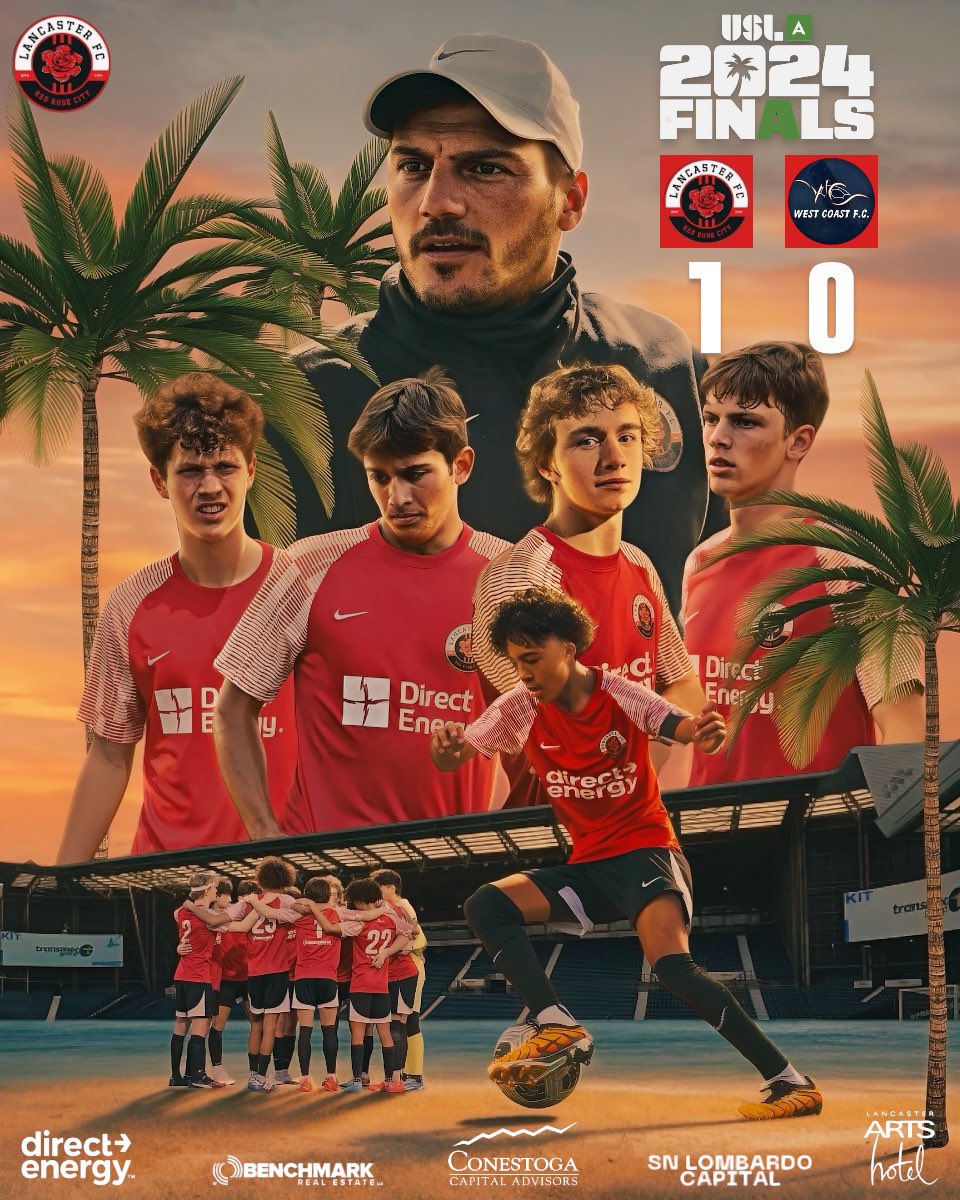 What a result in Florida!!!! We secure a 1-0 win, thanks to a second half strike from Carson Spangler!👏🌹

We march into the Quarter Finals tomorrow! 

 #RedRoseCity