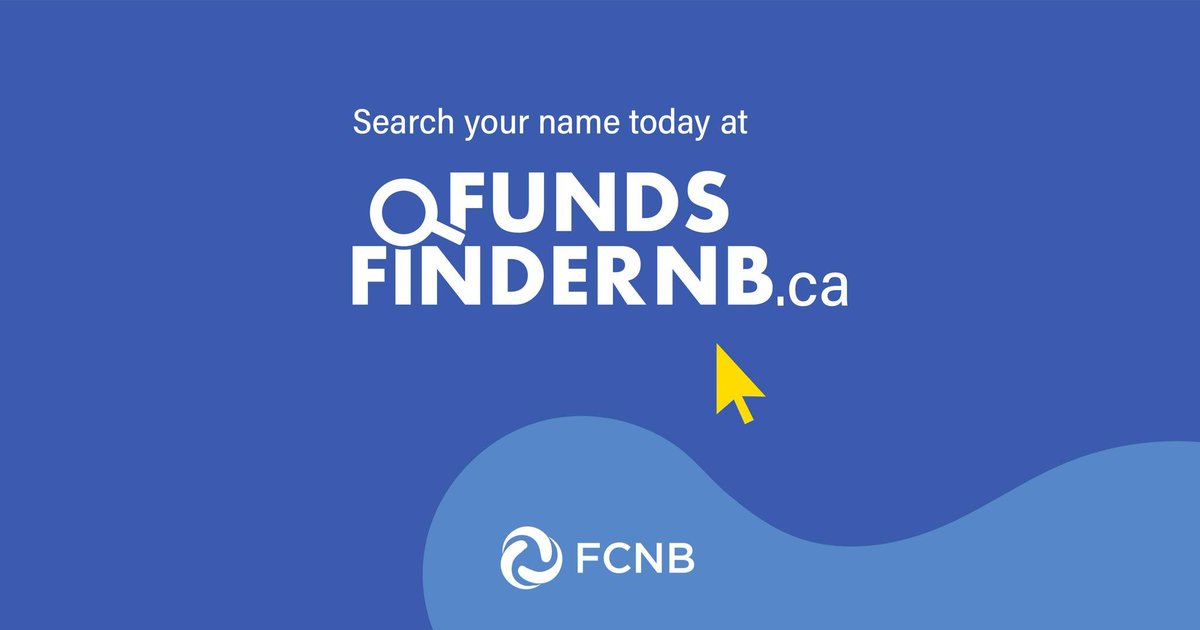 With the holidays around the corner, who wouldn’t love to find forgotten cash?!  

Search your name today! It’s free, it’s easy, and it just might make your day! FundsFinderNB.ca 🔍💰