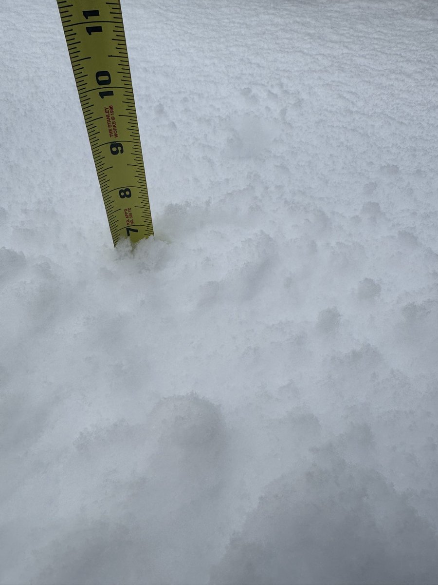25_joshwhite's tweet photo. 7” Storm total in goshen. @ryanhanrahan @RachelFrank_CT @bobmaxon https://t.co/0u4tHyCFcj