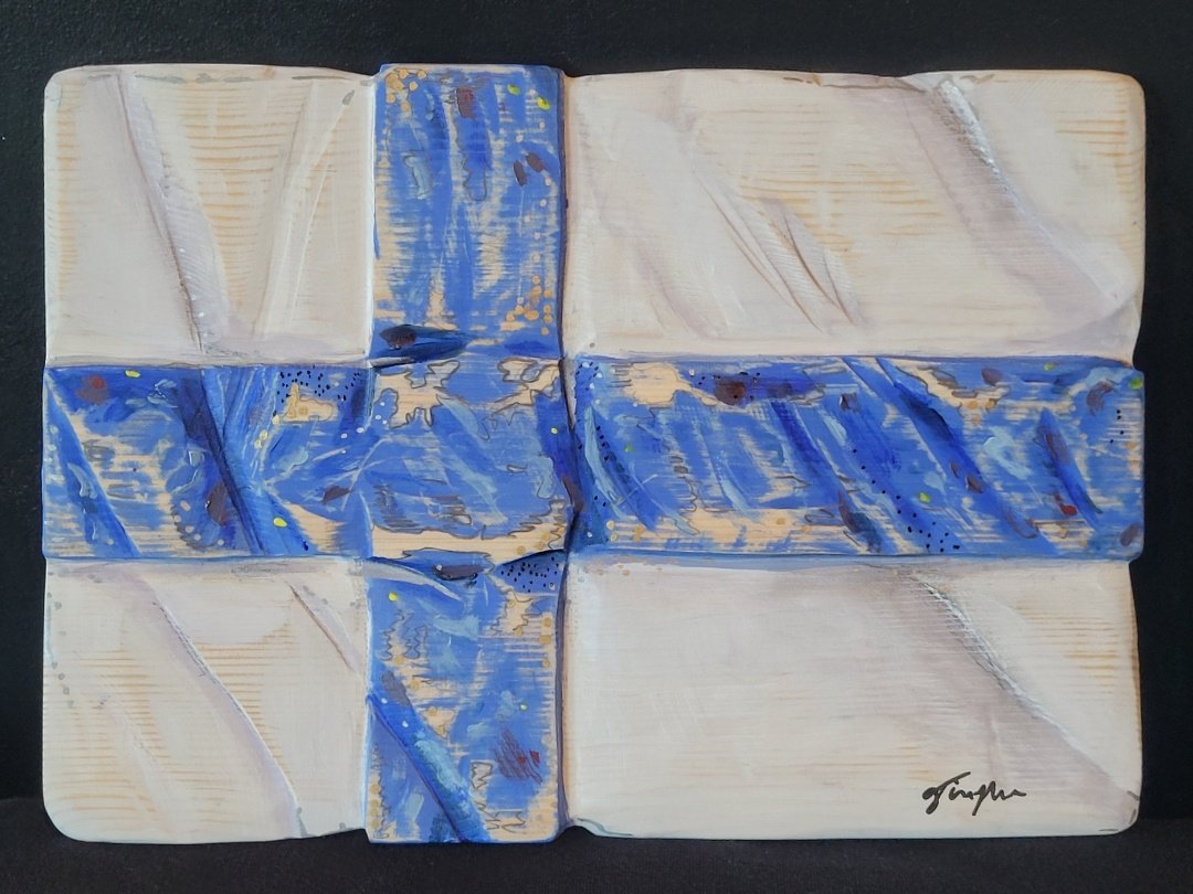 Studio_eART's tweet image. Hyvää Itsenäisyyspäivää! 🇫🇮
#suomi #itsenäisyyspäivä #2024 #siniristi #lippu