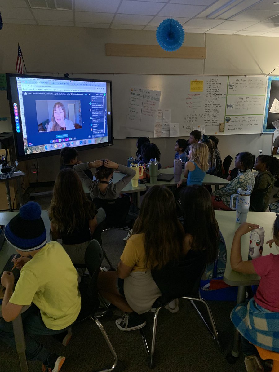 Great virtual author visit with Christina Soontornvat! The kiddos loved getting to learn about her writing process and she even answered a couple of our questions in the chat! <a href="/Reed_Elem/">Reed_Elem</a>