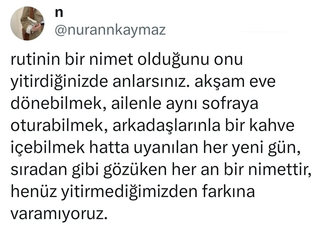 baharcetiner_'s tweet photo. Rutinin kıymetini en çok yoğun bakım kapısında beklemiş olanlar anlar. Ne yediğin yemekten anlarsın, ne içtiğin çaydan https://t.co/s5jVHC3oEq