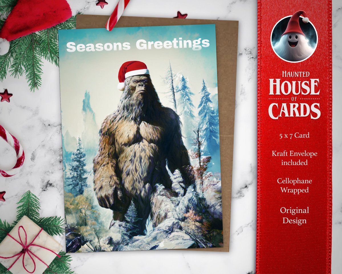 Stuck for your Christmas Card? Head over to our store! Aliens, Ghosts, Horror, Traditional and Funny! There's something for everyone! And we keep our other cards in stock all year round!
Check it out 👇👇👇 etsy.com/uk/shop/Haunte…