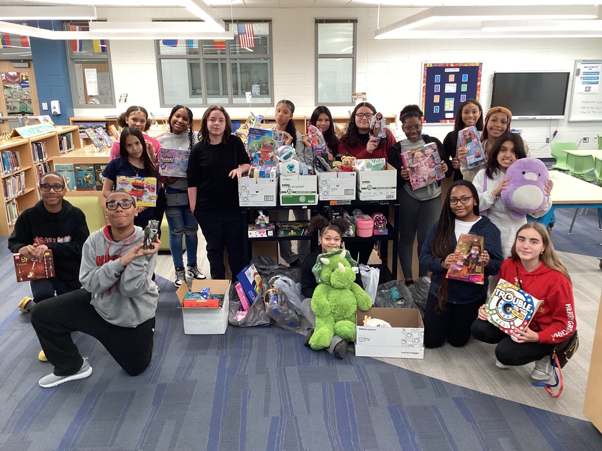 Way to go Stoddert Stallions! You donated more than 134 toys to Children's Aid Society Christmas Connection! Thank you NJHS and SGA members who facilitated the toy drive.