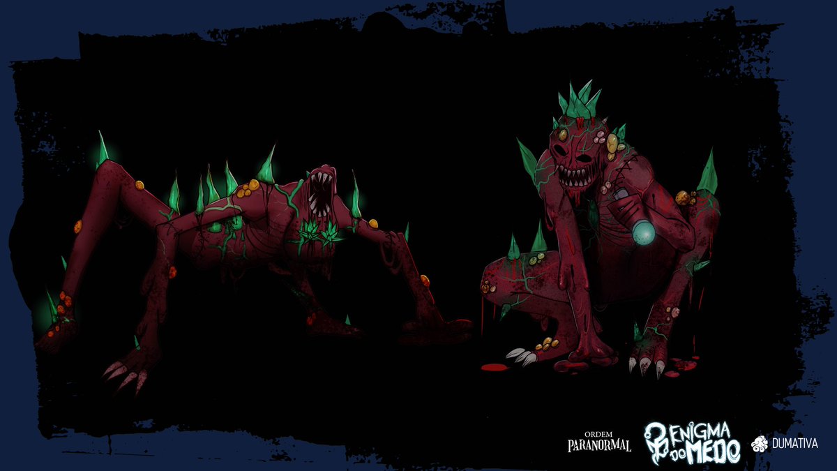 Monstros da Caverna que eu tive o prazer de ter a ajuda dessa artista incrivel que é a RIINAAAAA <a href="/todoyamas/">rina 🥞☕🇵🇸</a> 

#EnigmaDoMedo #EDMSpoilers