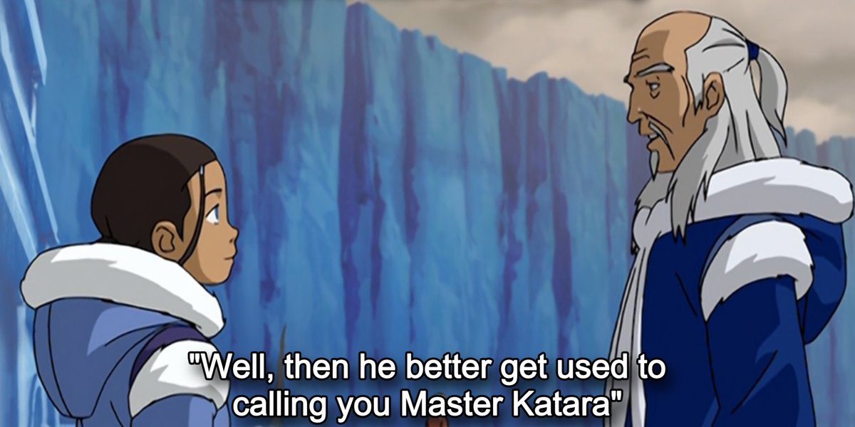 paintedkuzon's tweet photo. Katara owns the word ‘master’ with how many times she’s been referred to as one https://t.co/bFysGMEyfn