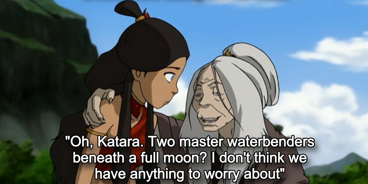 paintedkuzon's tweet photo. Katara owns the word ‘master’ with how many times she’s been referred to as one https://t.co/bFysGMEyfn