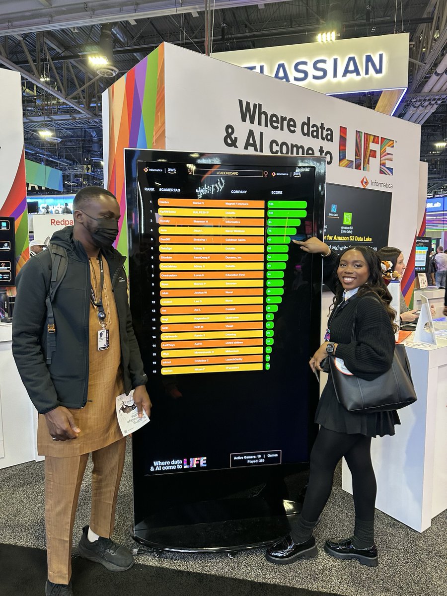 Informatica's tweet image. Don't miss your last chance to visit booth #1432 today at #AWSreInvent!
Stop by for an opportunity to win big, explore a free demo and get the latest on our exciting announcement with @AWS from yesterday.
We look forward to seeing you one last time!
#AWS_Partner