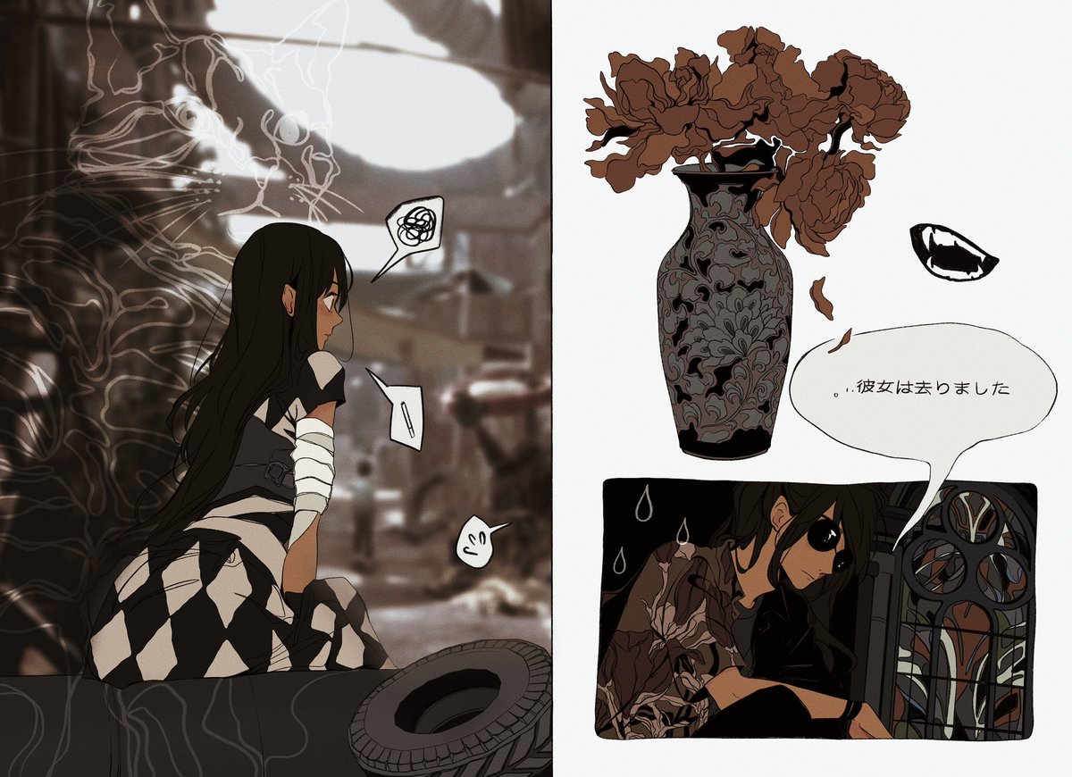 Demonerith's tweet image. 10.01pm 悪魔 Ghost, slum and Japan 👹
#artmoots #PortfolioDay