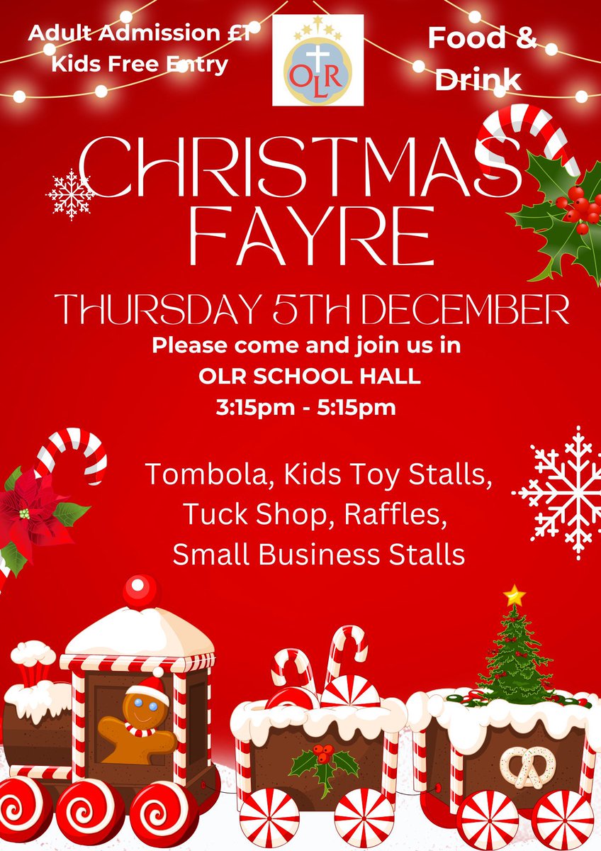 A wonderful evening at our Christmas Fayre! Our <a href="/OLRparents/">OLR Parent Council</a> work tirelessly to organise this amazing event. It was amazing to see our children from nursery - P7 come along and support our school. Thank you to our staff, management and pupils for helping out with stalls too.