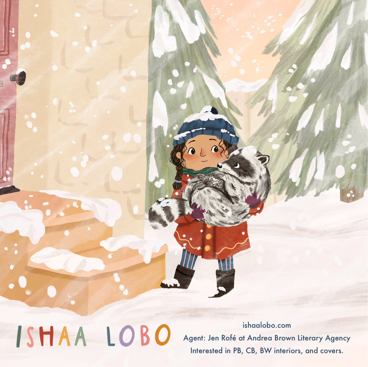 Happy #KidLitArtPostcard Day! 
🌸IshaaLobo.com
🌸instagram.com/ishaaloboillus…