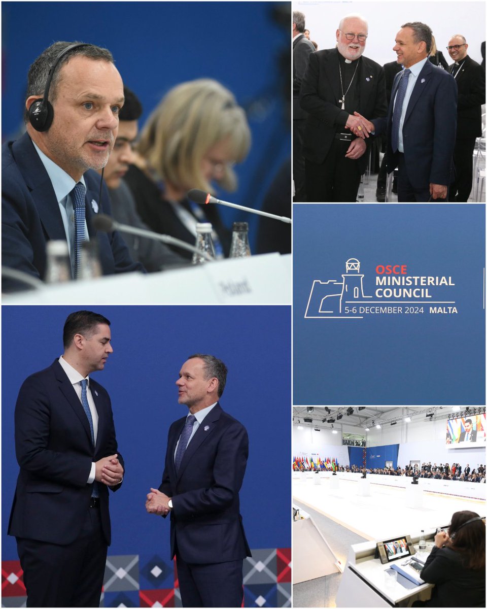 Looking back on a productive <a href="/OSCE/">OSCE</a> Ministerial Council in Malta. Since the beginning of the organisation, the Netherlands attaches great importance to its work. Even more so today: there has rarely been a time when Europe needed more security and cooperation. #OSCEMC24 1/4