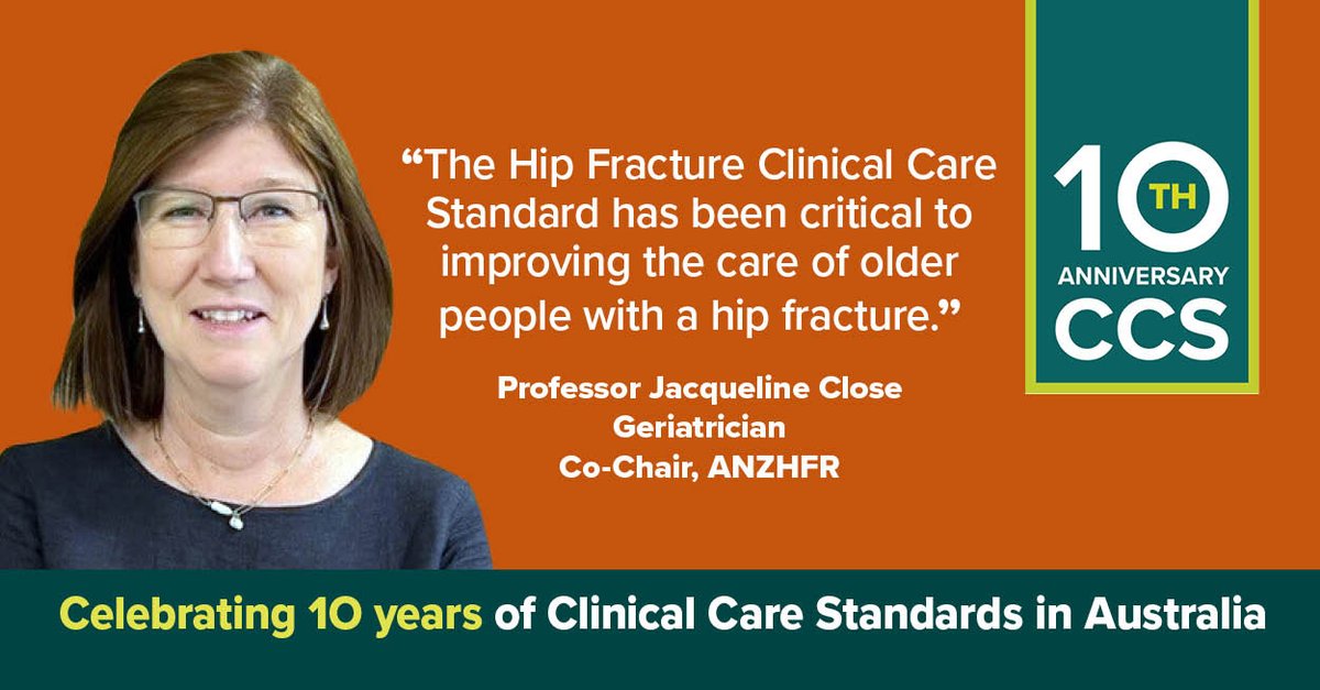 ACSQHC (@acsqhc) on Twitter photo In recognition of the 10th anniversary of Clinical Care Standards <a href="/ANZHFR/">Australian & New Zealand Hip Fracture Registry</a> Co-Chair <a href="/JacquiCTClose/">Jacqueline Close</a> says: "Research shows adhering to the Hip Fracture #CCS can significantly reduce the risk of death after a #hipfracture." Read more ow.ly/HcnA50UliZg #CCS10years <a href="/neuraustralia/">NeuRA (Neuroscience Research Australia)</a> In recognition of the 10th anniversary of Clinical Care Standards <a href="/ANZHFR/">Australian & New Zealand Hip Fracture Registry</a> Co-Chair <a href="/JacquiCTClose/">Jacqueline Close</a> says: "Research shows adhering to the Hip Fracture #CCS can significantly reduce the risk of death after a #hipfracture." Read more ow.ly/HcnA50UliZg #CCS10years <a href="/neuraustralia/">NeuRA (Neuroscience Research Australia)</a>