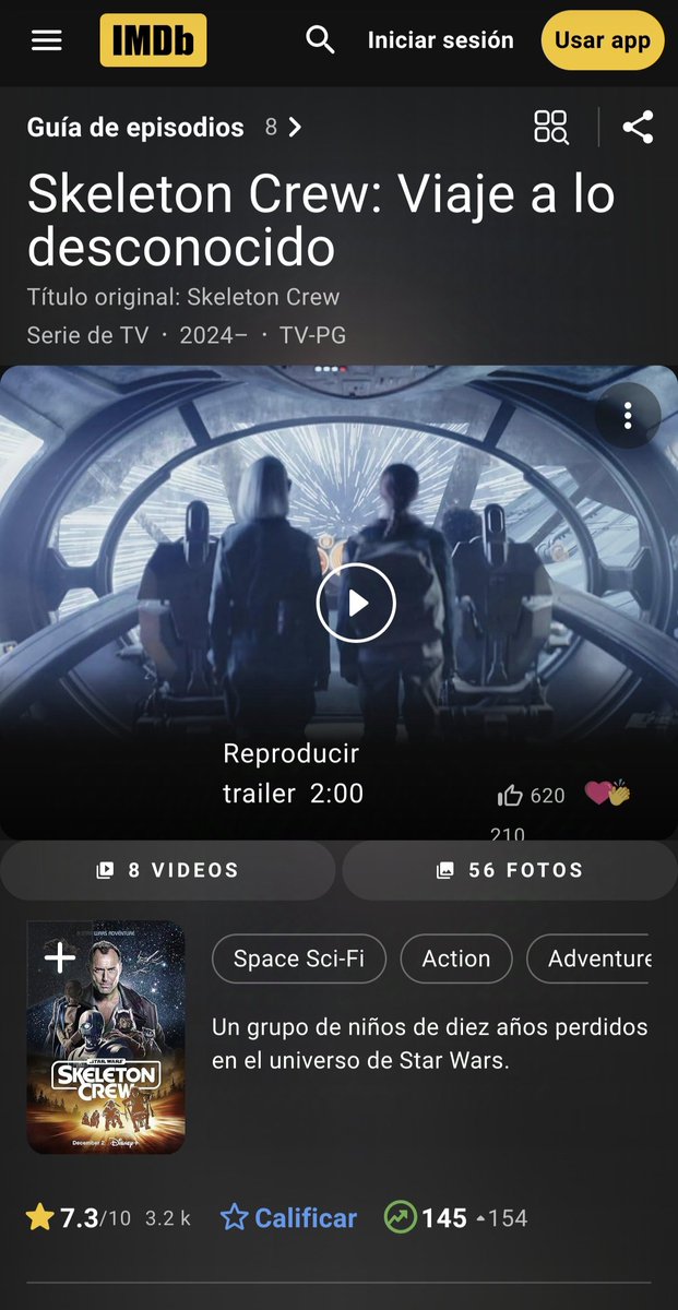 LTBeskar's tweet photo. 💥✅ El estreno de #SkeletonCrew no solo ha sido un exito entre los fans, la crítica también le dan altas calificaciones dentro del estándar de #StarWars.
Aunque las fuentes son cuestionables, es un buen termómetro de lo prometedor de la serie.

👉 https://t.co/GtmGrhWcge https://t.co/WUOagbraIM