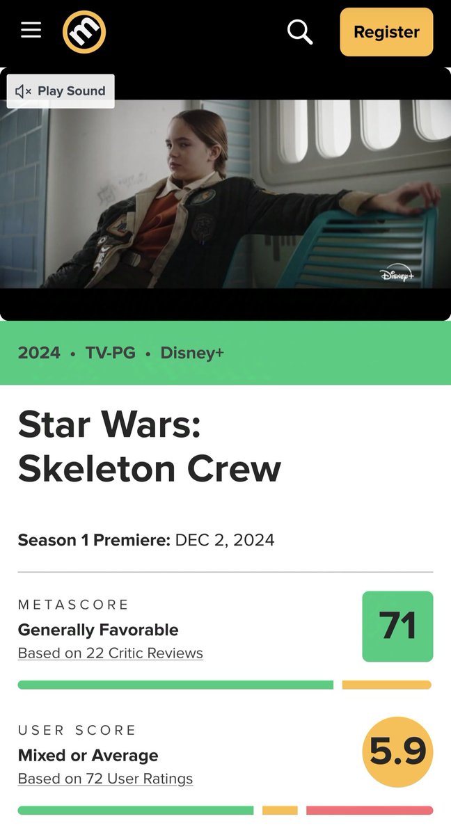 LTBeskar's tweet photo. 💥✅ El estreno de #SkeletonCrew no solo ha sido un exito entre los fans, la crítica también le dan altas calificaciones dentro del estándar de #StarWars.
Aunque las fuentes son cuestionables, es un buen termómetro de lo prometedor de la serie.

👉 https://t.co/GtmGrhWcge https://t.co/WUOagbraIM