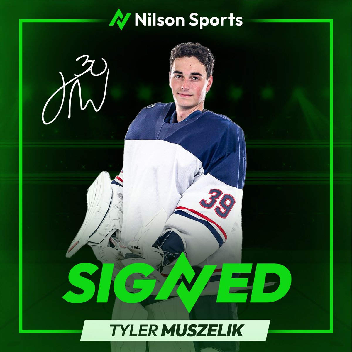nilsonsports's tweet photo. Excited to announce the signing of @UConnMHOC netminder and @FlaPanthers draft pick Tyler Muszelik to the Nilson Sports team for marketing and #NIL opportunities!
@TMuszelik #collegehockey #cawlidgehawkey #NILson https://t.co/Xamu1jNUo6