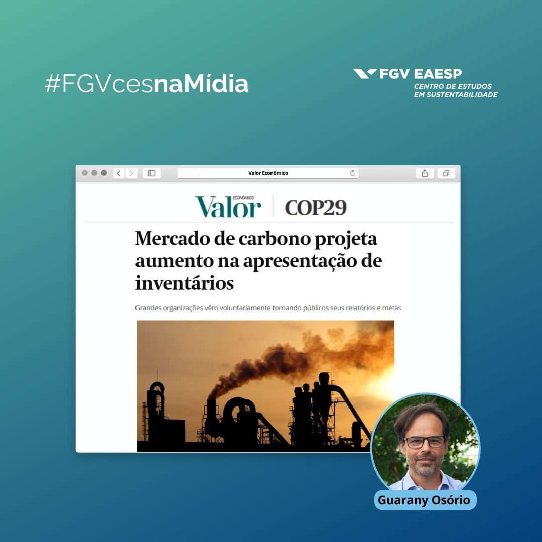 🌎🌱 Em matéria para o Valor, Guarany Osório analisou a projeção de aumento de inventários do mercado de carbono. “Há uma série de riscos, inclusive reputacionais e de futuro, quando chegar a regulação, que fazem com que a empresa se mova”. Confira!

🌳📰: glo.bo/3BglFj5