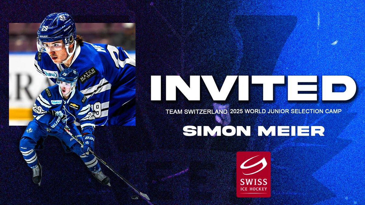 Penticton Vees-xyz (@pentictonvees) on Twitter photo Forward Simon Meier has been named to <a href="/SwissIceHockey/">Swiss Ice Hockey</a>'s World Junior selection camp.
📰 pentictonvees.ca/meier-named-to… Forward Simon Meier has been named to <a href="/SwissIceHockey/">Swiss Ice Hockey</a>'s World Junior selection camp.
📰 pentictonvees.ca/meier-named-to…