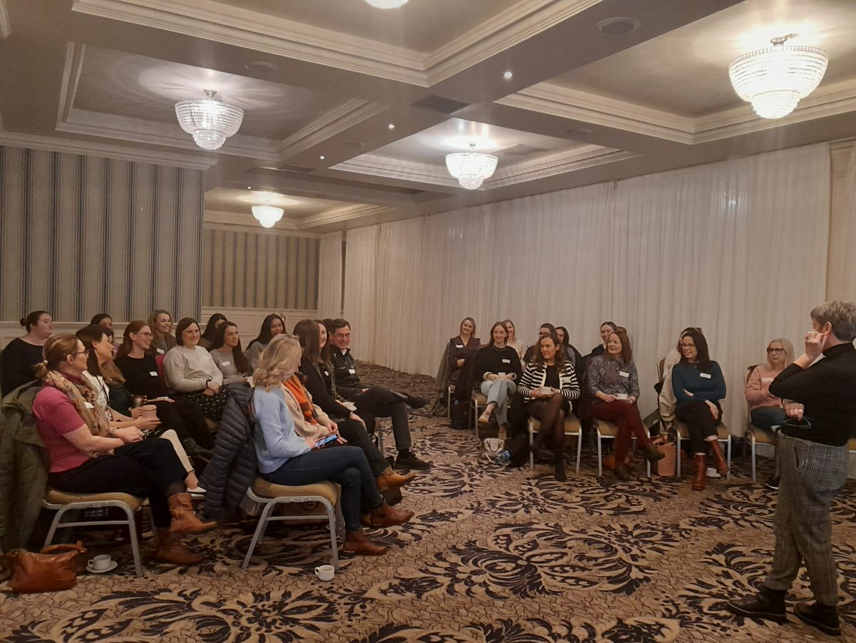 AchieveSpeech's tweet photo. What a fantastic day of #PracticeEd training with @Siobhanmward from @GalwayCMNHS, @HSE_West_NWest Donegal's SLT Clinical Placement Coordinator! #CAMHS, #CDNT, #AdultID, #PrimaryCare -Adults & Paeds- SLTs attending. Thank you for facilitating this locally! https://t.co/gKLD3lC088