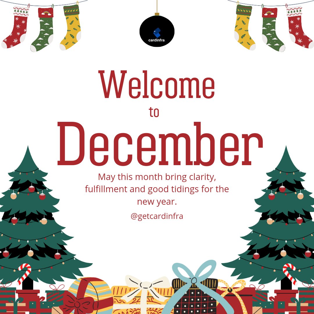 CardInfra's tweet photo. Welcome to December 💛💙🥳 https://t.co/JDwygIxQZU