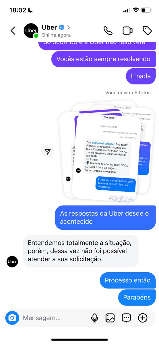 RobcamarRob's tweet image. Gente a @Uber_Brasil @Uber disseram hoje depois de 4 meses que só poderiam tomar alguma atitude até 30 dias do ocorrido … olha que ótimo venho reportando desde o dia do ocorrido. 
Contratar essa empresa não quer dizer que haja segurança … pelo contrário … parabéns por nada.