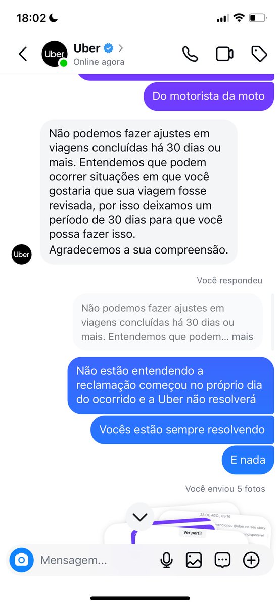 RobcamarRob's tweet image. Gente a @Uber_Brasil @Uber disseram hoje depois de 4 meses que só poderiam tomar alguma atitude até 30 dias do ocorrido … olha que ótimo venho reportando desde o dia do ocorrido. 
Contratar essa empresa não quer dizer que haja segurança … pelo contrário … parabéns por nada.