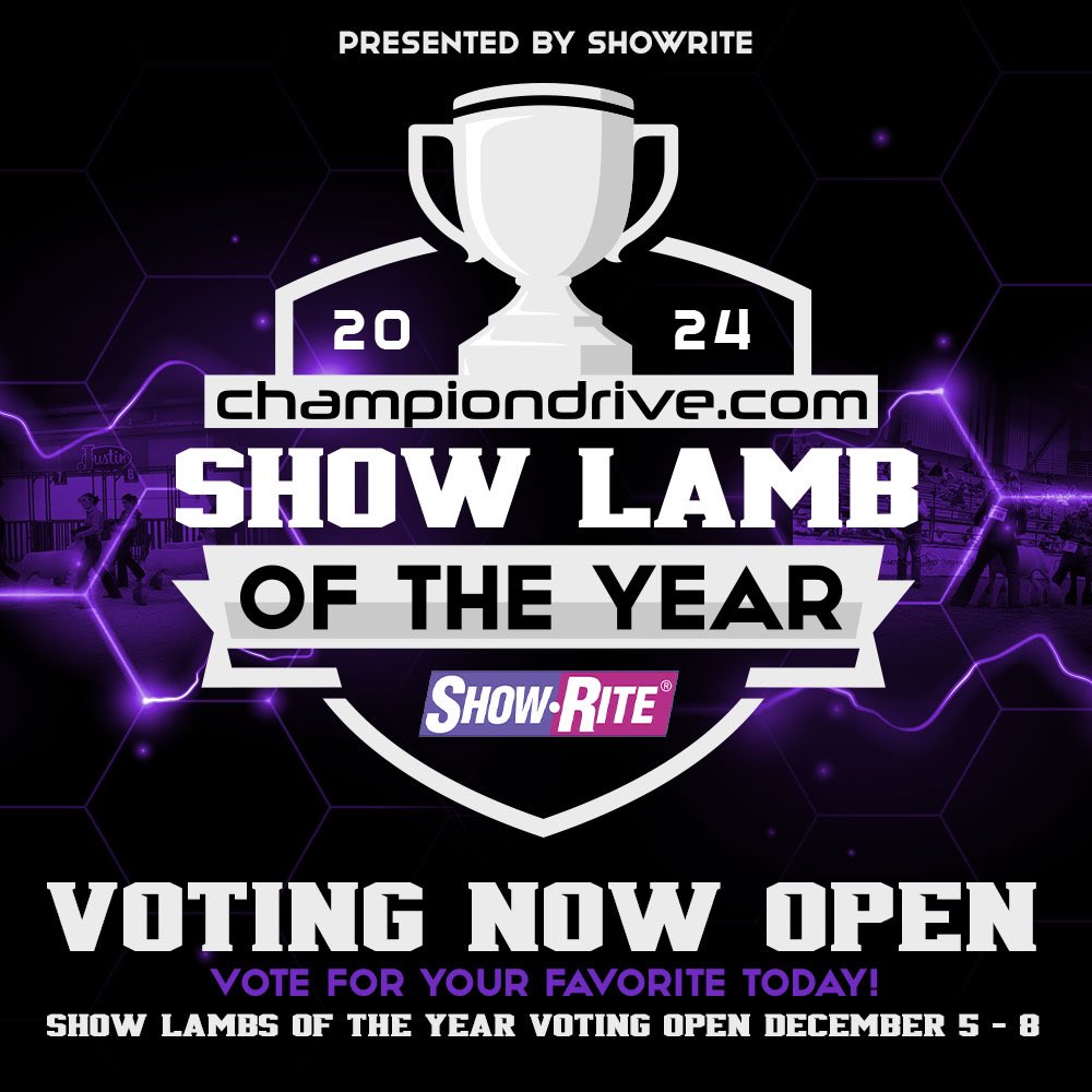 noveldesigns's tweet photo. It's Time - Voting is Now Open for Show Lamb of the Year! Vote for your favorite by December 8th at https://t.co/uChYzWBjsI! 

Thank you to this year’s Show Lamb of the Year presenting Sponsor, Show-Rite https://t.co/ZXBCUB5alC