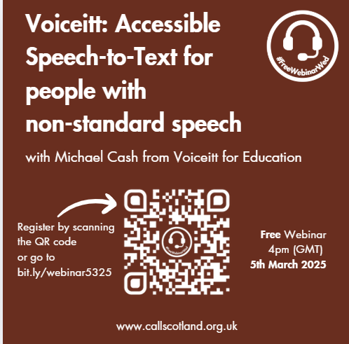 Do your learners struggle with standard dictation due to indistinct speech patterns? Have you heard of inclusive voice AI?

Join us for #FreeWebinarWed on 5th March or catch up on demand to find out more.

Register bit.ly/webinar5325

#FreeWebinarWed