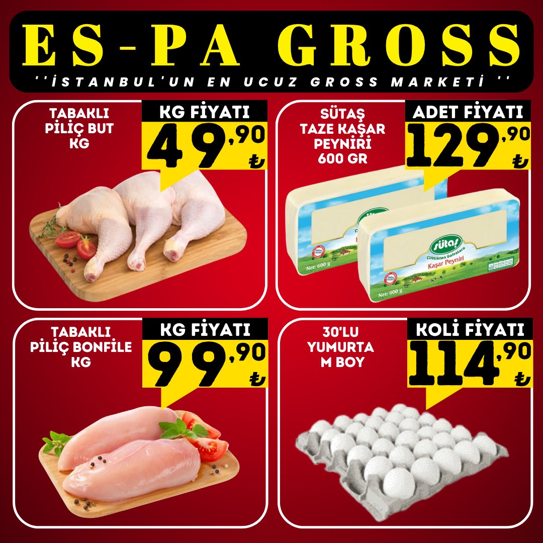 espagross's tweet photo. İSTANBUL’UN EN UCUZ GROSS MARKETİ @espagross varsa her zaman indirim var .
6 ARALIK - 8 ARALIK TARİHLERİNDE TÜM ŞUBELERİMİZDE GEÇERLİDİR . 

#indirim #i̇stanbul #espagross #beylikdüzü #esenyurt  #kampanya # #enflasyon #kampanya https://t.co/Ok0V2TNEac