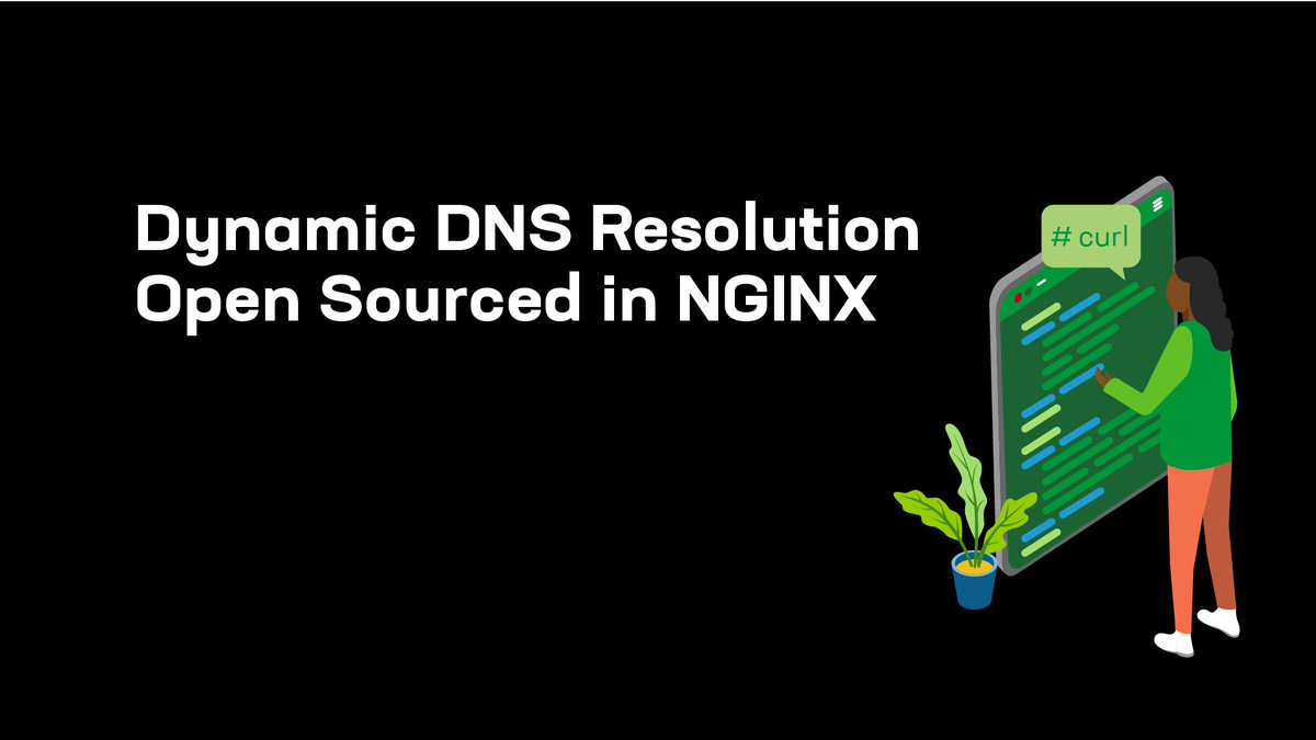 Dynamic DNS resolution is now available as an #opensource feature in NGINX! 

Learn more: bit.ly/3OF4fQv