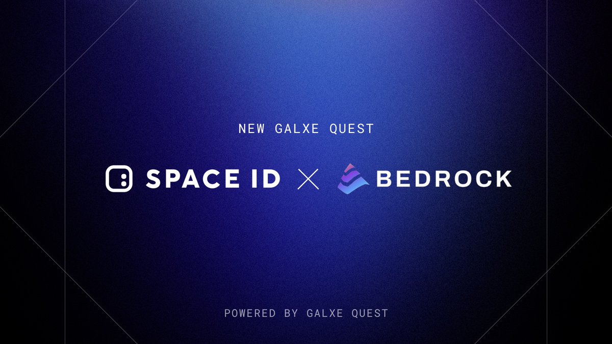 Calling all .bnb all .arb domain holders!

Join <a href="/spaceid/"></a>’s latest quest to earn Diamonds, $ID tokens, and Free Domain Gift Cards when you stake BTC via <a href="/Bedrock_DeFi/">Bedrock | Liquid BTC Restaking 🟠</a>. The BTCFi’s jungle awaits: g.xyz/spaceid-bedroc…