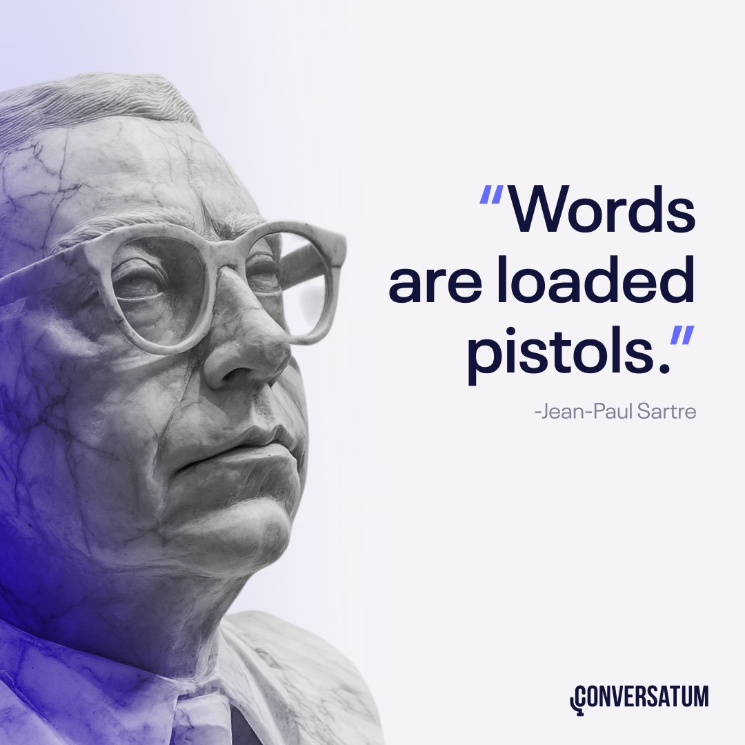 ConversatumCo's tweet photo. The things that you say are more powerful than you'd believe; enough so to move the world. But they do nothing when you let them sink softly into the void. Capture them and use their power with Conversatum. https://t.co/vRlkxg9aX0