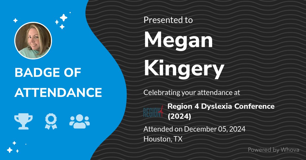 Megan Kingery, M.Ed (@lilkings08) on Twitter photo š Just had an incredible experience attending Region 4 Dyslexia Conference (2024)! š  #R4DysConf #katyisddyslexia š Just had an incredible experience attending Region 4 Dyslexia Conference (2024)! š  #R4DysConf #katyisddyslexia