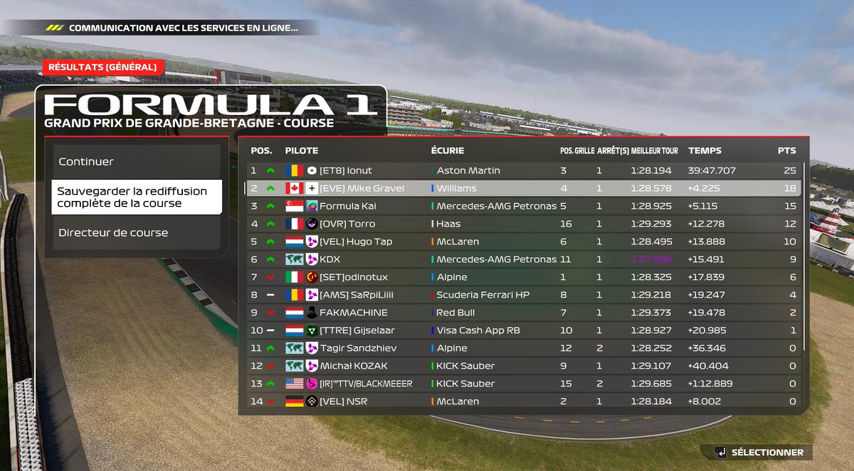 PSGL F7

Q : P4
R : P2

still a good race