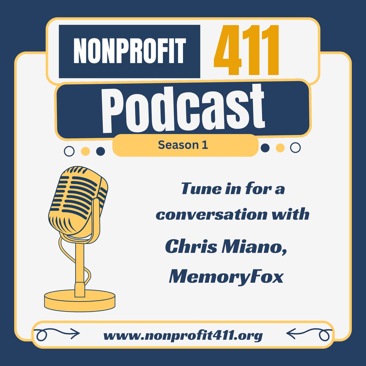 We are thrilled to share that Chris Miano was featured on the #Nonprofit411 podcast! 🎧

Give it a listen: nonprofit411.podbean.com/e/chris_miano

#NonprofitLeadership #MissionDriven