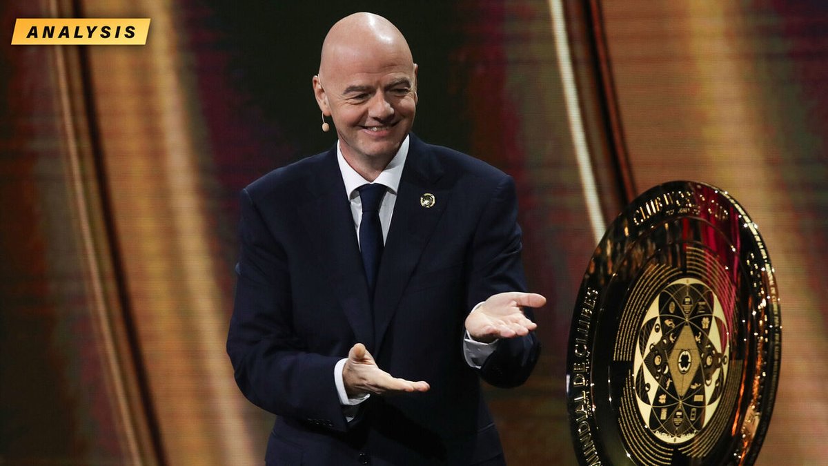 theScore (@thescore) on Twitter photo Revamped Club World Cup could be great if Gianni Infantino didn't get in the way. 🤷♂️ thesco.re/4ioBYLG
(via <a href="/DanielJRouse/">Daniel Rouse</a>) Revamped Club World Cup could be great if Gianni Infantino didn't get in the way. 🤷♂️ thesco.re/4ioBYLG
(via <a href="/DanielJRouse/">Daniel Rouse</a>)