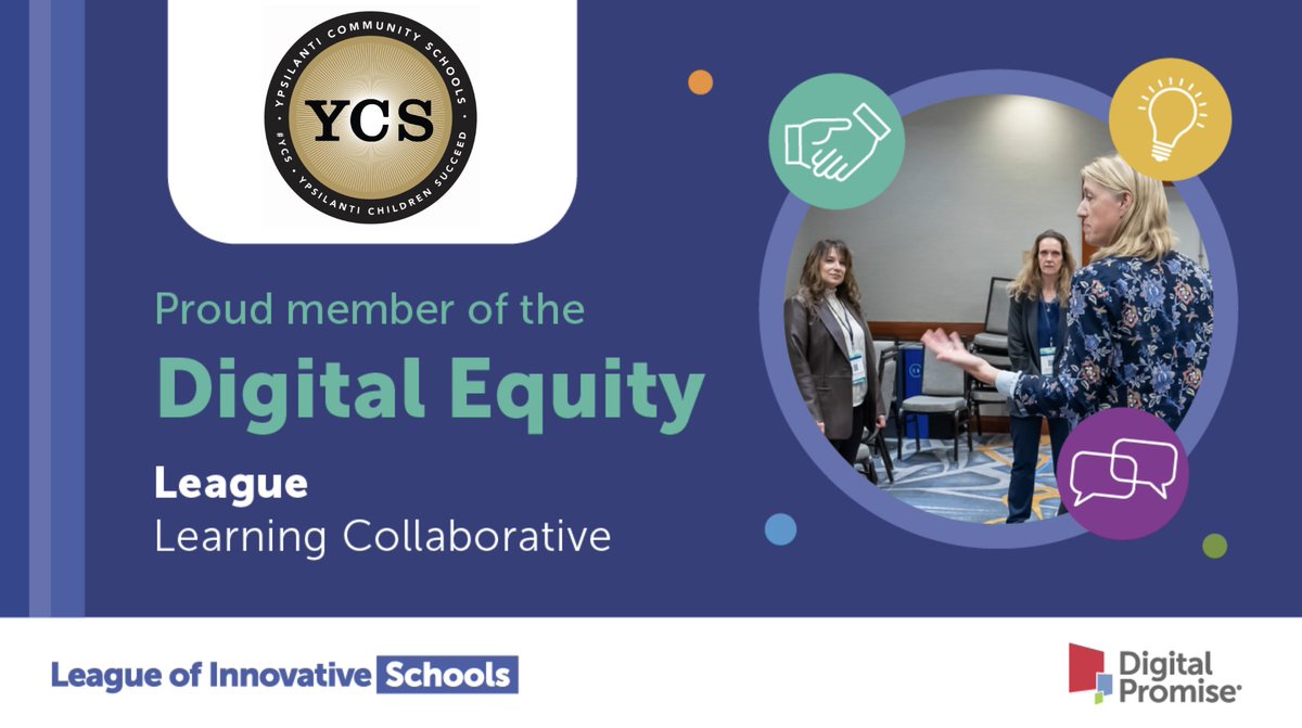Ypsilanti Community Schools (@ycschools_us) on Twitter photo YCS is thrilled to be participating in this year’s <a href="/DPLeague/">League of Innovative Schools</a> Digital Equity Learning Collaborative! Alongside other leaders, we will collaborate on innovative ways to address this important topic. Learn more: digitalpromise.org/2024/11/20/nea… <a href="/DigitalPromise/">Digital Promise</a> #DPLIS YCS is thrilled to be participating in this year’s <a href="/DPLeague/">League of Innovative Schools</a> Digital Equity Learning Collaborative! Alongside other leaders, we will collaborate on innovative ways to address this important topic. Learn more: digitalpromise.org/2024/11/20/nea… <a href="/DigitalPromise/">Digital Promise</a> #DPLIS
