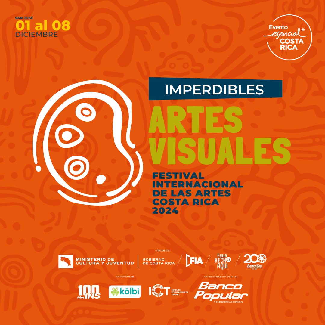 CPAC_CR's tweet photo. ¡Seguimos con los imperdibles del #FIA2024!

Te invitamos a disfrutar de las artes visuales y vivir la experiencia del festival al máximo ✨ https://t.co/vMu1A3sEJf