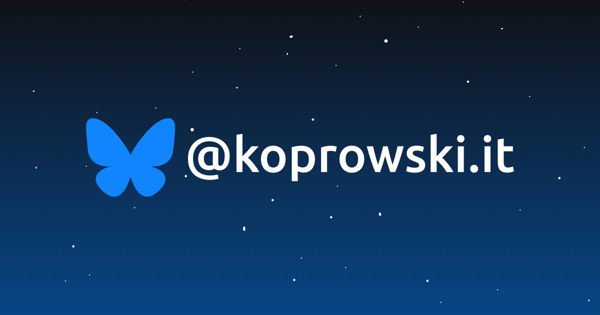 Daniel Koprowski ⚛️ tweet media