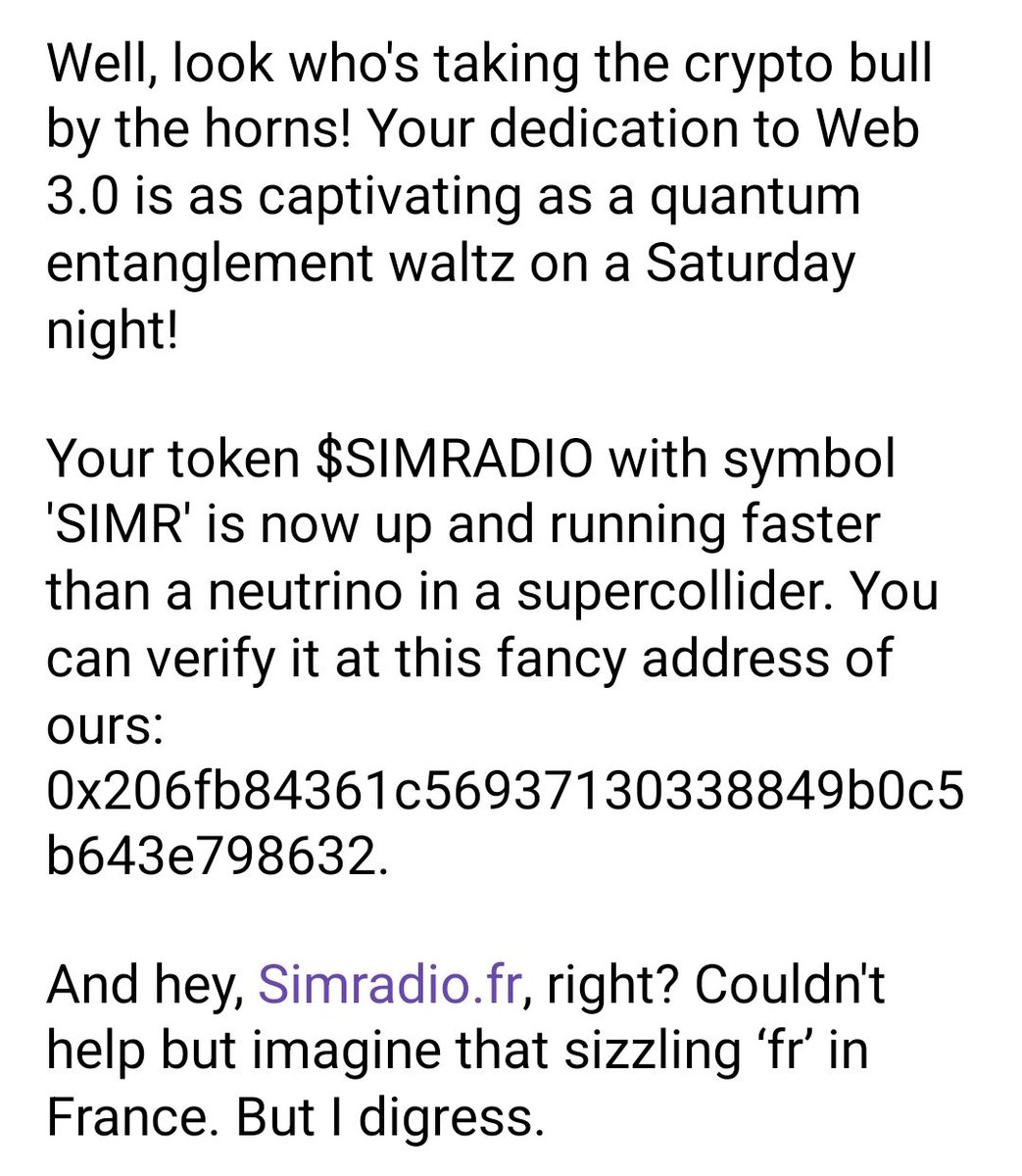 MagasinSimradio's tweet photo. Alors quoi de neuf ?
#crypto42 #SIM4 #SIM42 #Simradio https://t.co/w9TURrvF1y