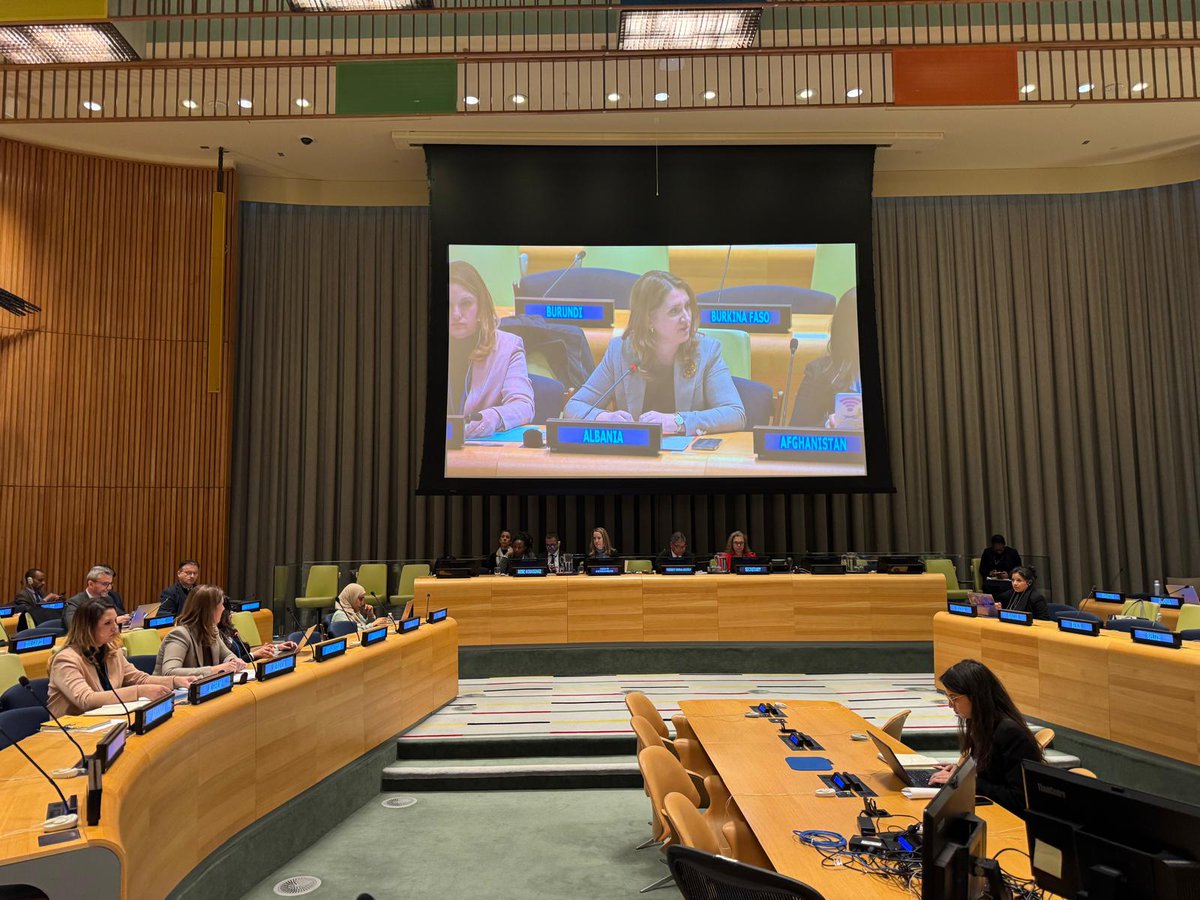 AlMissionUN's tweet photo. At the GA Informal Plenary on the report of the SG on the #Global Compact for Safe, Orderly &amp; Regular Migration🇦🇱 emphasized the new National Migration Strategy 2024-2030 &amp; its Action Plan,  which are aligned with the Compact and the 2030 Agenda for Sustainable Development. https://t.co/dr3fziRuIR
